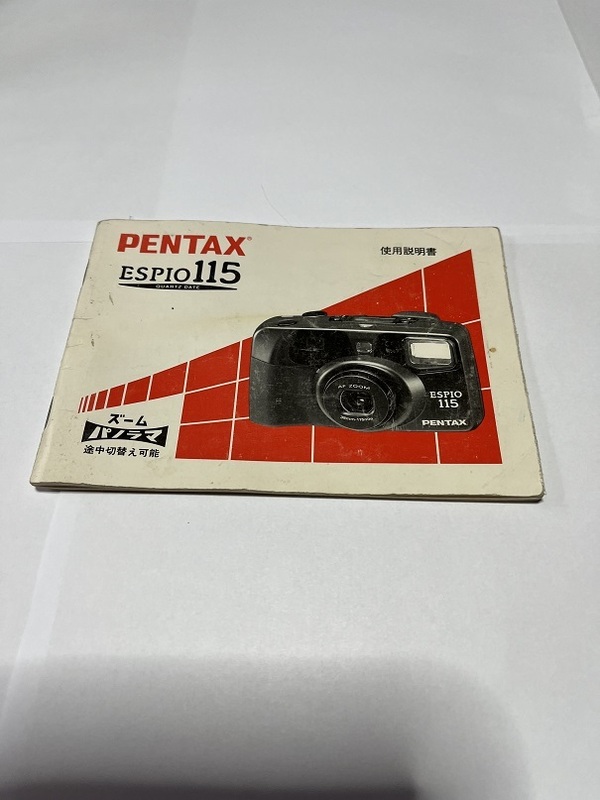 【送料無料】ペンタックスPENTAX　 ESPIO115 使用説明書　♯K22