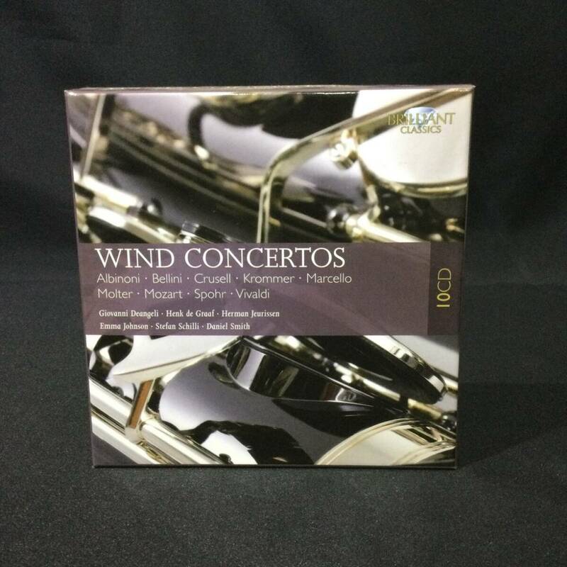 【10 CD BOX】★『WIND CONCERTOS 管楽器のための協奏曲集』ヴィヴァルディ アルビノーニ モルター マルチェッロ モーツァルト★T19