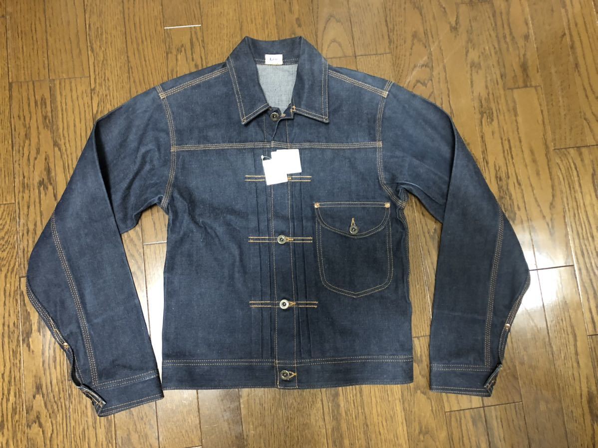 新品 未使用品 デッドストック 白タグ Lee 復刻1st デニムジャケット 1011cowboy 36 糊付きリジッド