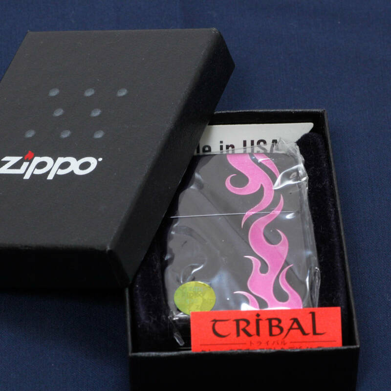 ☆新品・未使用☆　Zippo　ジッポー　三面加工　トライバル　2BK-TRV8　タトゥーモチーフ　ライター