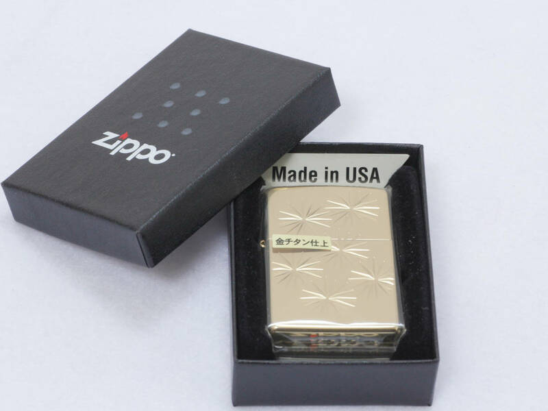 ☆新品・未使用☆　Zippo　ジッポー　金チタン仕上　ライター