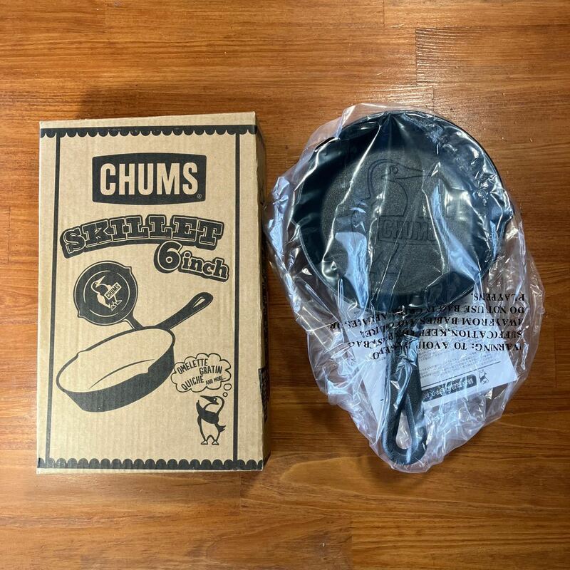 【送料無料／新品】CHUMS チャムス ブービースキレット6インチ SKILLET 6inch 鋳鉄製 人気サイズ　キャンプ/アウトドア