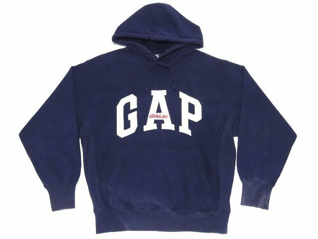 GAP ATHLETIC CLASSIC 90s vintage original ARCH LOGO HOODED SWEATSHIRT XS size / オールド ギャップ パーカー ボロ メンズ レディース