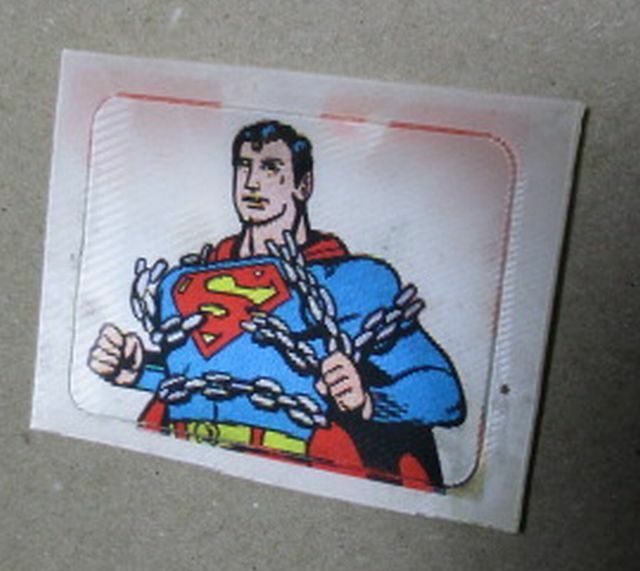 スーパーマン　1979年　当時物　立体チェンジ　シール　新品　正規品　本物　バットマン