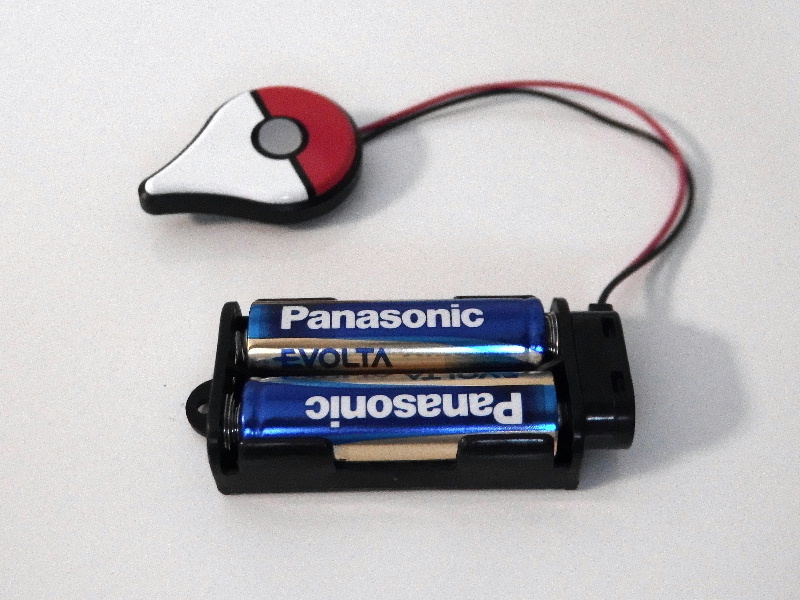単三電池アダプタキット【CR2032-AA2】 CR2032リチウムコイン電池から単三電池2本へ変換 ポケモンGOプラス向け