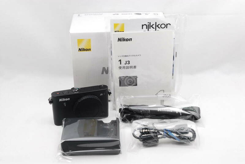 ★美品★ 即決 即決 Nikon ニコン ミラーレス一眼 Nikon 1 J3 ボディ ブラック（R6-117）