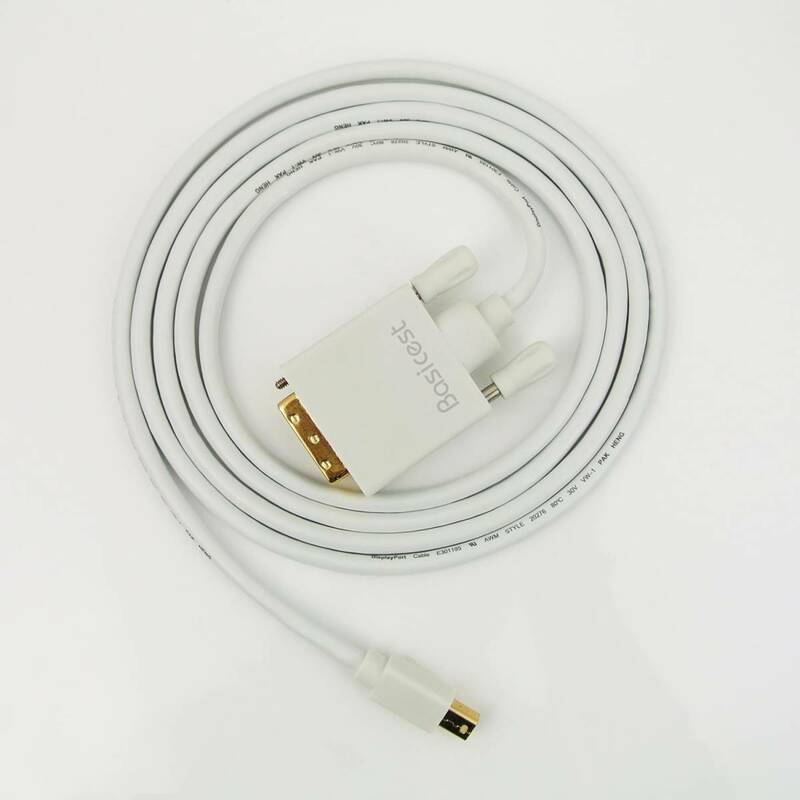 Mini DisplayPort-DVI 変換アダプタ 1.8M 白 在庫処分 Mini DisplayPort to DVI Adapter Cable (2000-00)