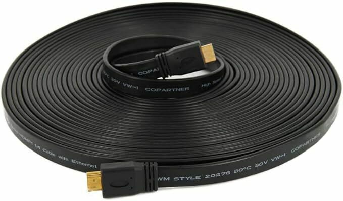 ハイスピード HDMI フラット ケーブル 15m Ver1.4 (PS4/Xbox One 対応)（1232-03）