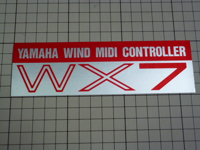 正規品 YAMAHA WIND MIDI CONTROLLER WX7 ステッカー (164×50mm) ヤマハ ウインド MIDI コントローラー