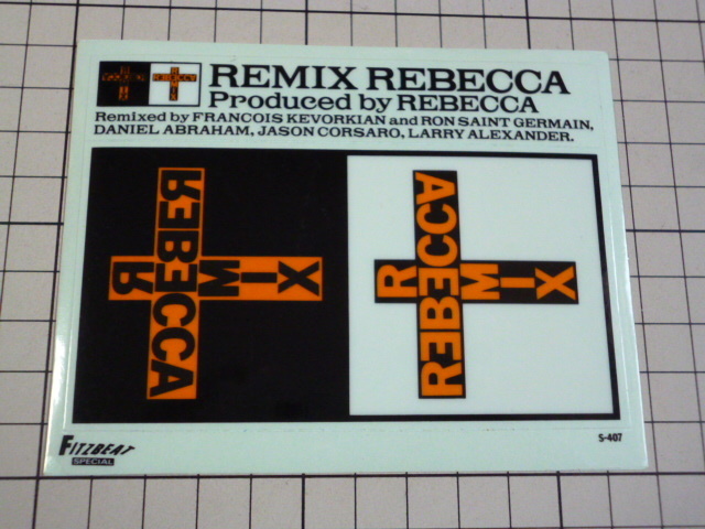正規品 REMIX REBECCA ステッカー 当時物 です(1シート) リミックス レベッカ