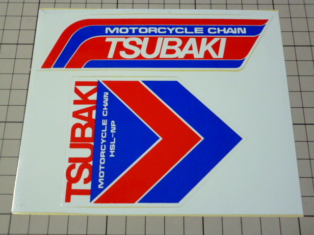 正規品 TSUBAKI MOTORCYCLE CHAIN ステッカー 当時物 です(1シート) ツバキ モーターサイクル チェーン 椿本