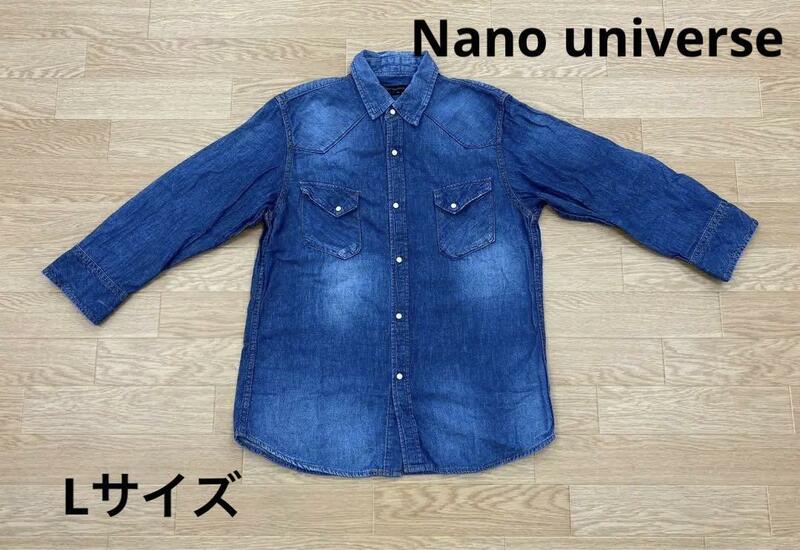 〇2721B〇　Nano universe　デニムシャツ　女性