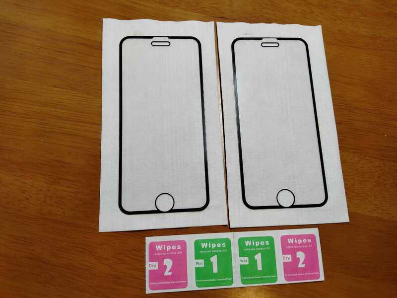 2枚セット★新商品、新開発★　アイフォン iPhone7 、8、SE2、全面ガラスフィルム(ブラック) 送料無料