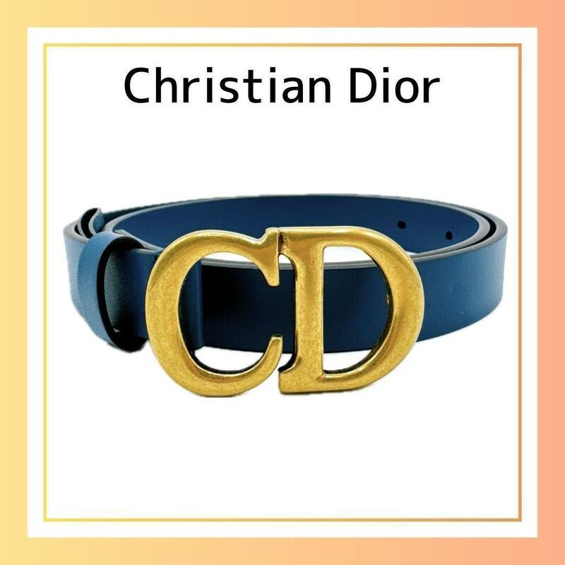 Dior クリスチャンディオール CDロゴ ベルト 70　箱・保存袋　レディース