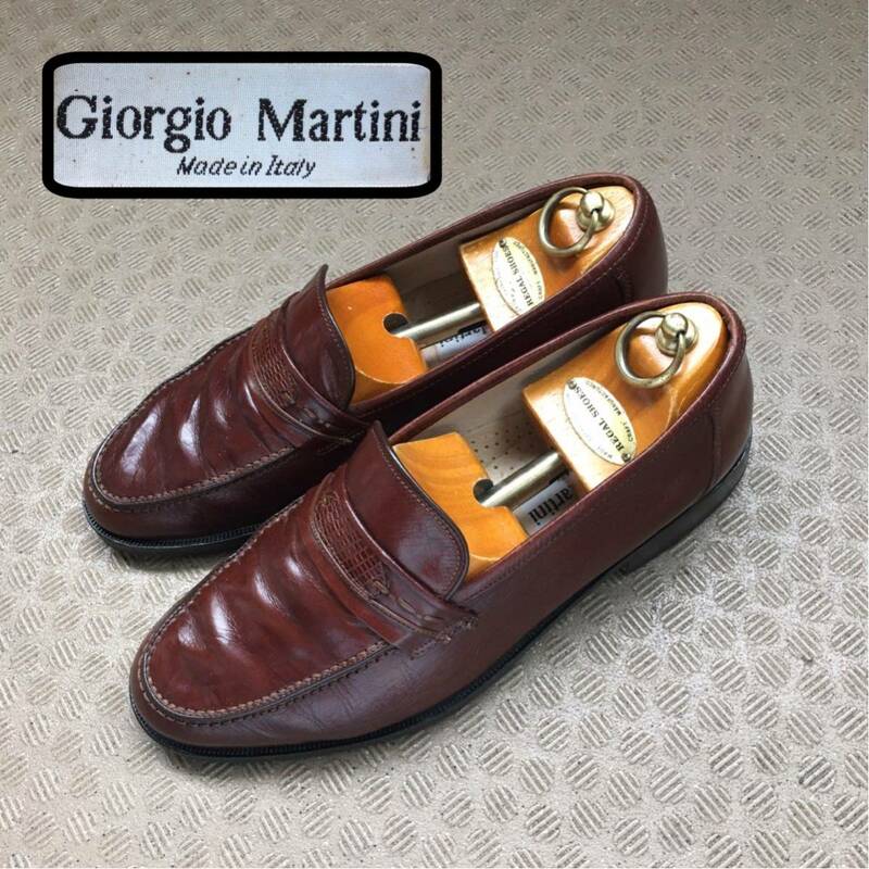 ☆【 Giorgio Martini 】★ イタリア製 デザインローファーシューズ★サイズ401/2