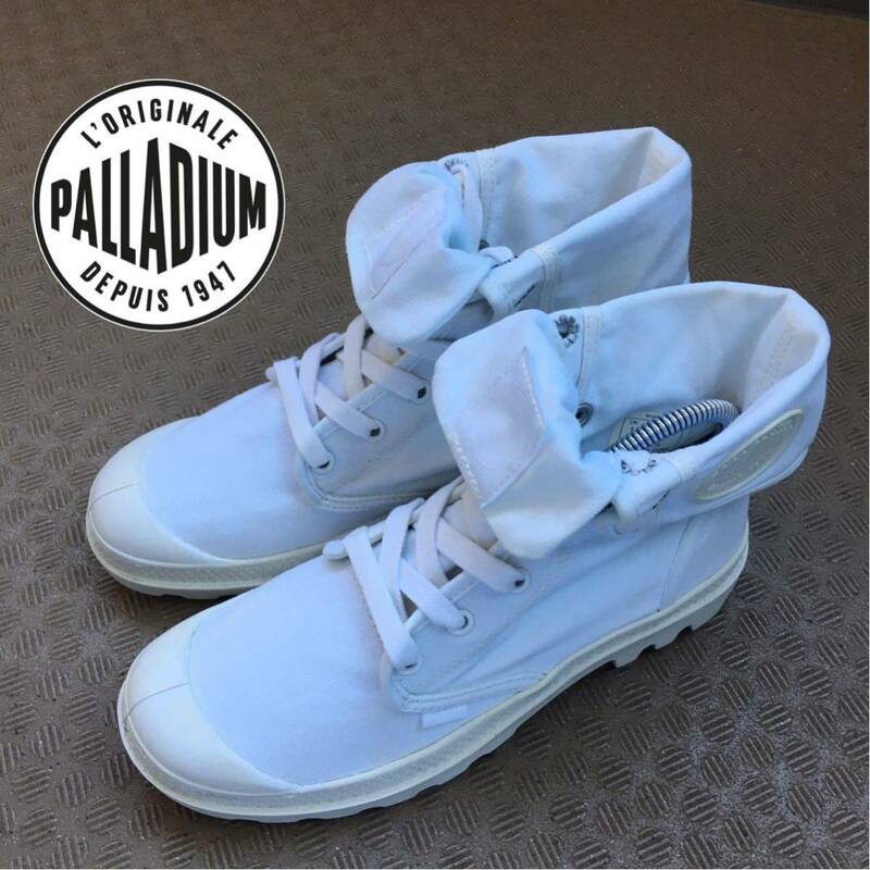 ★【 PALLADIUM 】★BAGGY ホワイト ハイカットスニーカー★サイズ 24