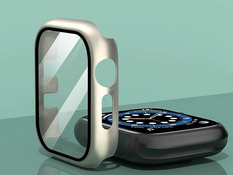 Apple Watch 8 カバー　スターライト色　45mm