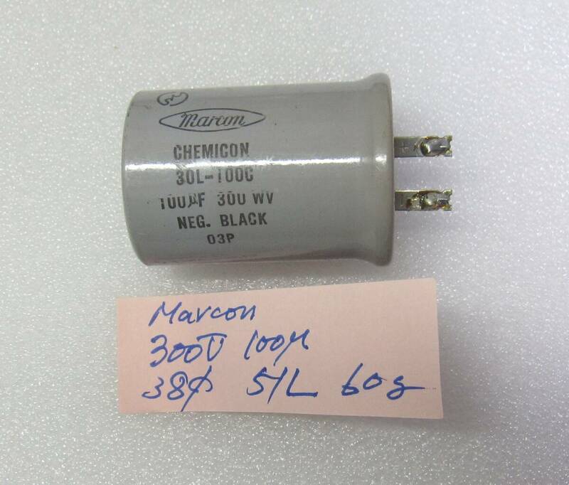 電解Ｃ　３００Ｖ／１００μ　ＭＡＲＣＯＮ　６０ｇ