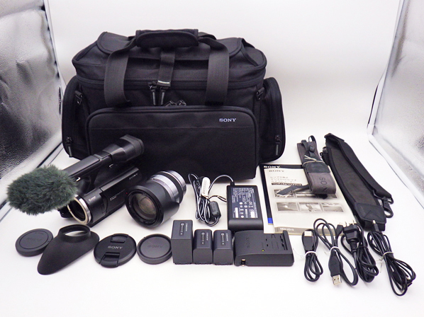 SONY ソニー NEX-VG10 レンズ交換式デジタルHDビデオカメラレコーダー / ズームレンズ E18-200mm F3.5-6.3 OSS Eマウント用 SEL18200