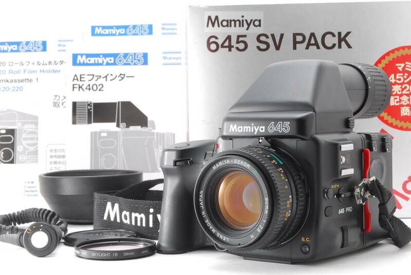 【美品】 Mamiya 645 Pro Medium Format Camera Sekor C 80mm f/2.8 N マミヤ 中判カメラ #1181