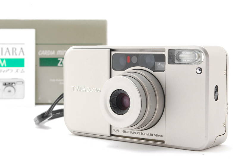 【美品】 Fujifilm Cardia Mini Tiara Zoom 35mm Point & Shoot Film Camera 富士フィルム コンパクト フィルムカメラ #1154