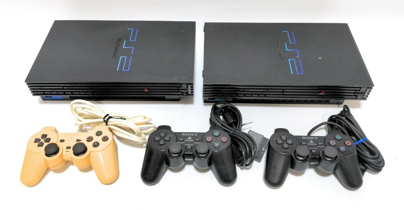 PS2 初期型 SCPH-50000 30000 コントローラー3個 ジャンク「即日発送」 SONY PlayStation2 プレステ2