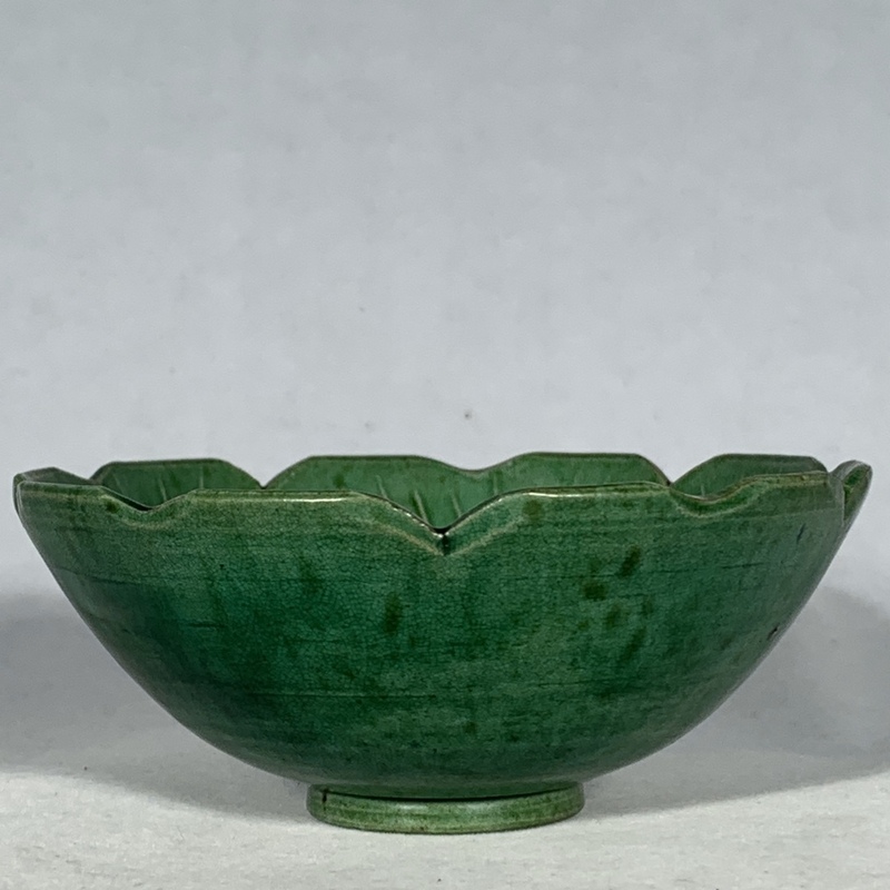  *珍品旧蔵* 宋 陶磁品 定窯緑釉蓮紋碗 極細工 中国古美術 時代物 XF0219