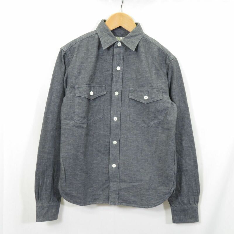 The Blurred CLOTHING シャンブレー ワークシャツ size14/ブラード　0204