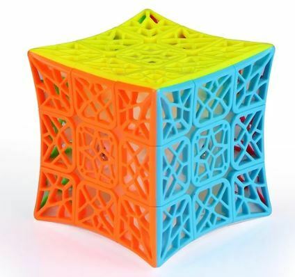 【DNA Concave 3x3】Qiyi dnaキューブ,魔法の立方体の平面,3x3x3,凹型,魔法の立方体,接着剤なし,ピラミッド型,子供のおもちゃ