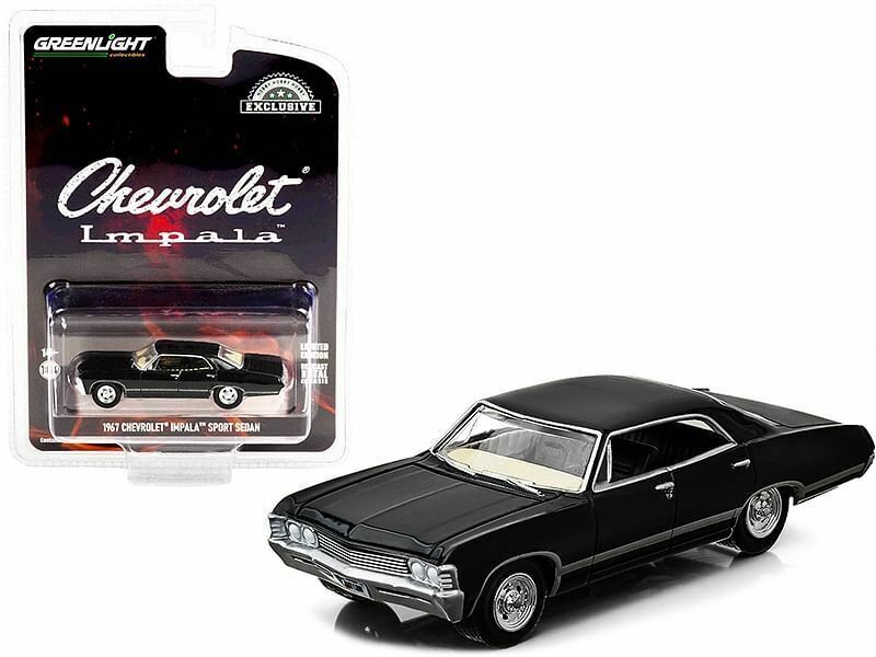 グリーンライト 1/64 シボレー インパラ スポーツセダン 1967 ブラック Greenlight Chevrolet Impala Tuxedo Black ミニカー
