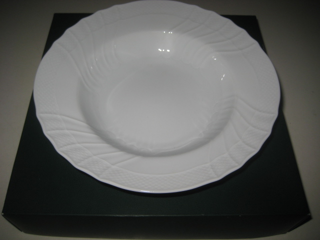 リチャードジノリ ベッキオホワイト スープ皿 20cm 箱付　②　104-10　