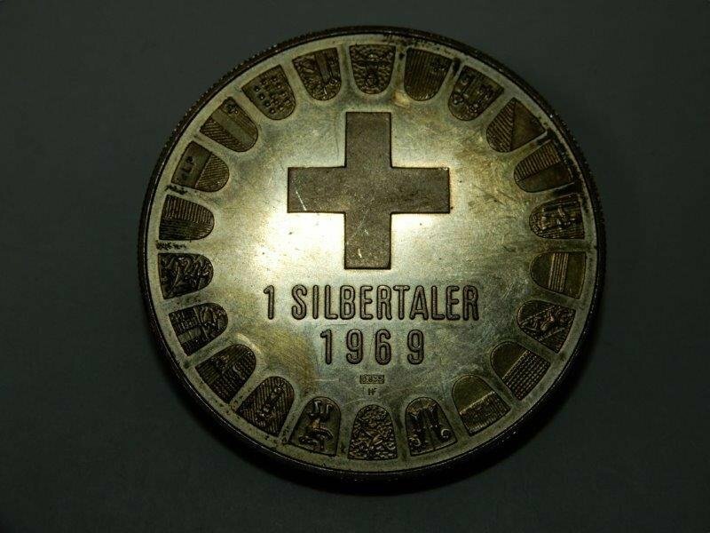 1969年 スイス シルバー銀貨 レタ-パックライト可 0207W8G