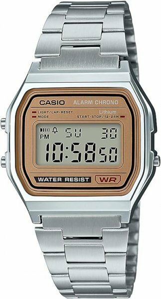 【CASIO】腕時計 海外モデル スタンダード デジタルウォッチ ゴールド文字盤 A-158WEA-9JF