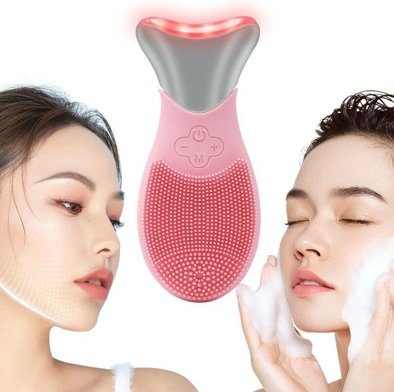 T-499 洗顔ブラシ 電動 美顔器 リフトアップ 【洗顔・リフトアップ】超音波 洗顔器 一台7役 5段階レベル IPX7完全防水 多機能美容器