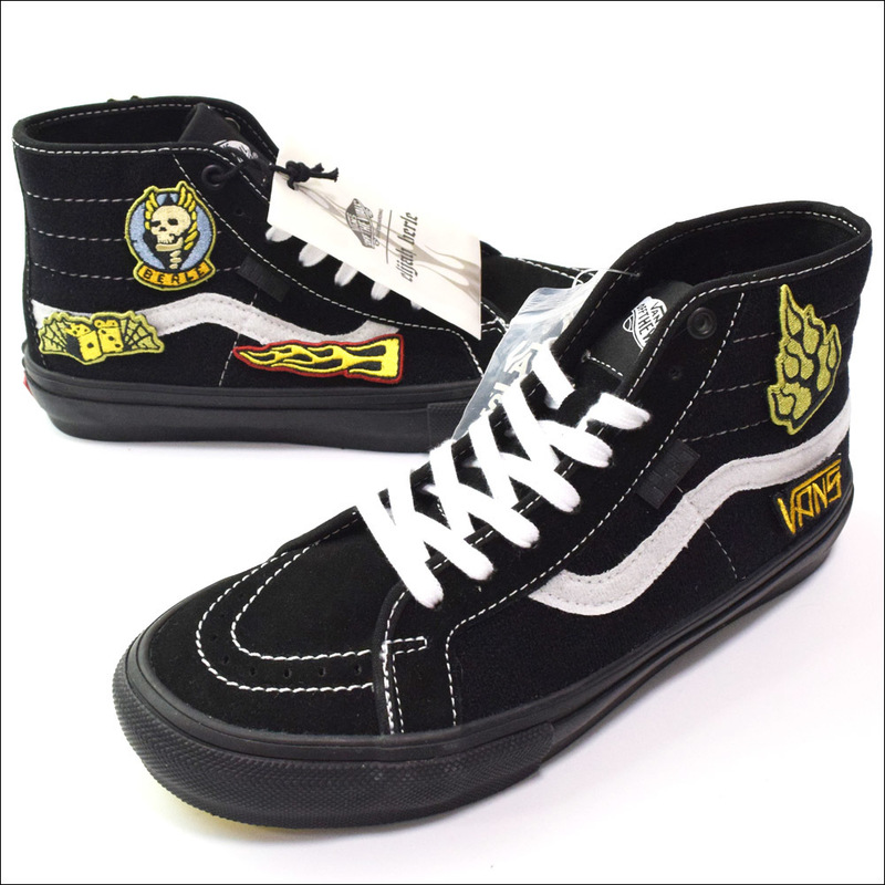 未使用 VANS バンズ Elijah Berle SKATE SK8-HI DECON BLACK/BLACK 25.5 ブラック スケートハイ スニーカー