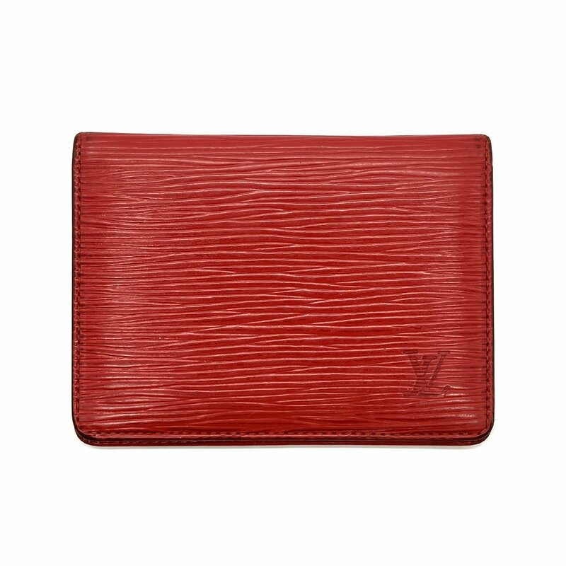 LOUIS VUITTON ルイヴィトン LV エピ ポルト2 カルト ヴェルティカル パスケース レッド M63207 SP1916