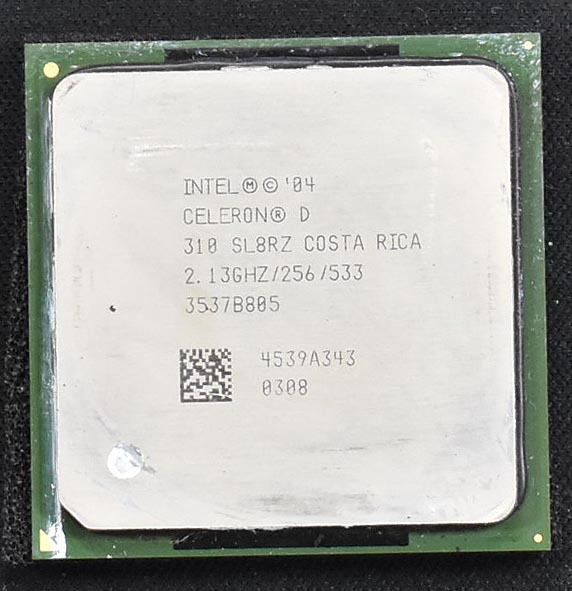 Intel Celeron D 310 2.13 GHz SL8RZ Socket 478 (mPGA478B) FSB533 Prescott (動作確認済 中古品) (管:SAC83