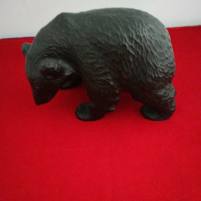 熊 木彫り 約２２cmｘ１４ｃｍ