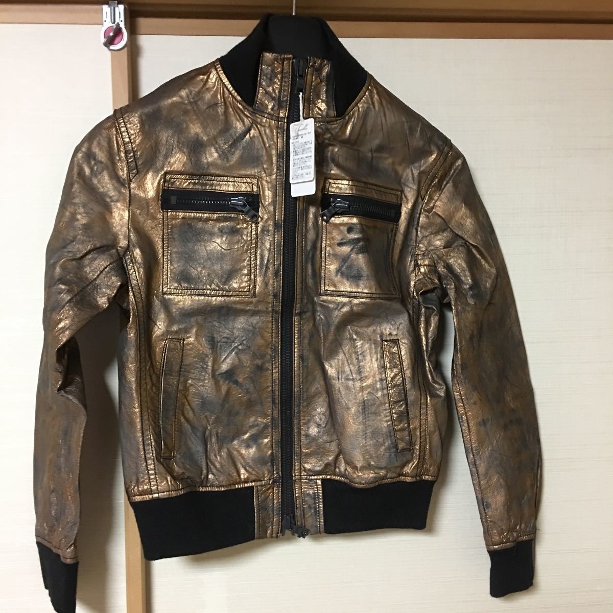 カスタムカルチャー レザーブルゾン custom culture