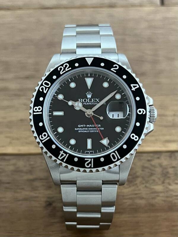 【a-watch名古屋】ロレックス (ROLEX)GMTマスター 16700 ブラック(黒) A2番台 オンリースイス 最終品番 中古
