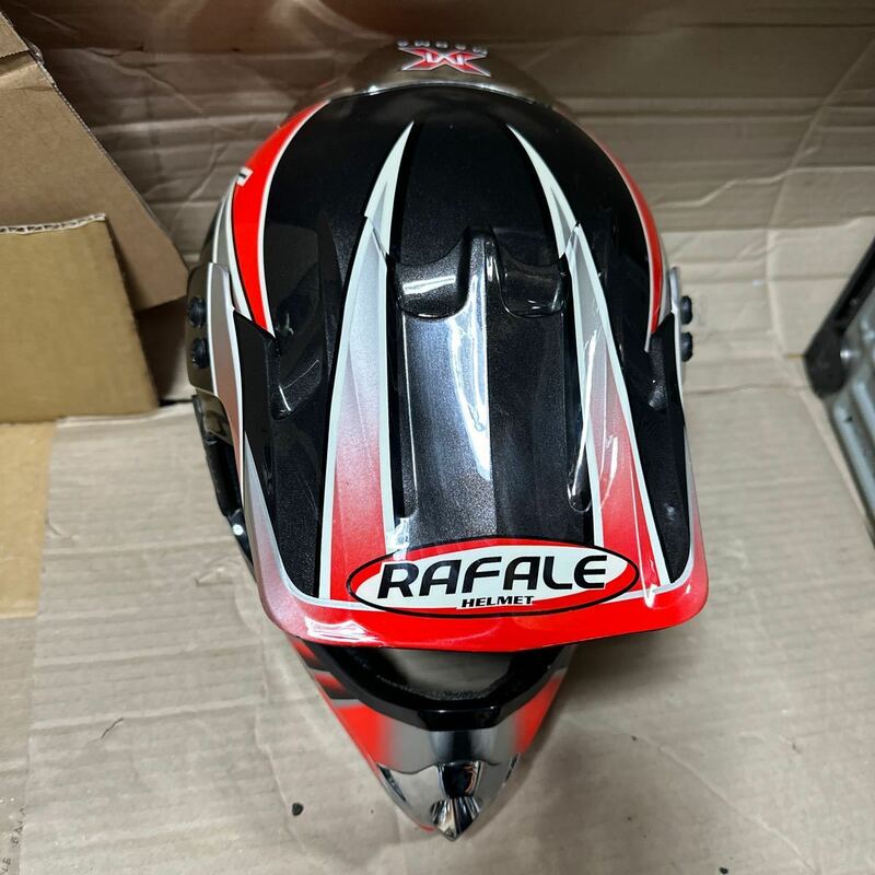 あ-4881）RAFALE HELMET ヘルメット オフロード Lサイズ