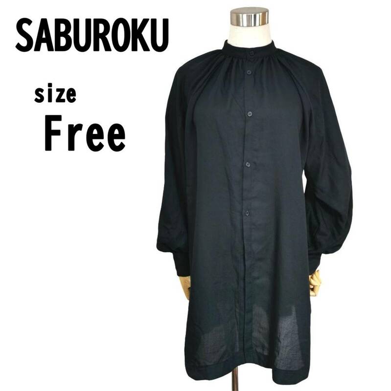 【F】SABUROKU サブロク レディース トップス チュニック ブラック