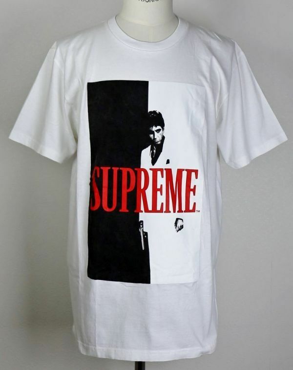 17AW SUPREME SCARFACE SPLIT TEE シュプリーム Tシャツ L b7588