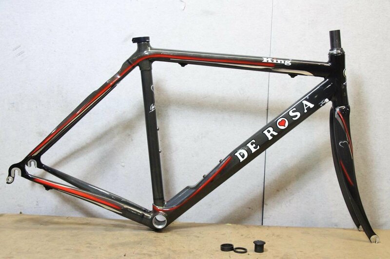 □DE ROSA デローザ KING カーボンフレーム Campagnolo RECORD ヘッドセット 2003年 51size 美品