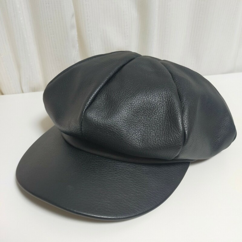 CA4LA カシラ ZKN02397 ALL LEATHER CORDEL 7 オールレザー キャスケット 帽子 ワンサイズ ブラック(黒）