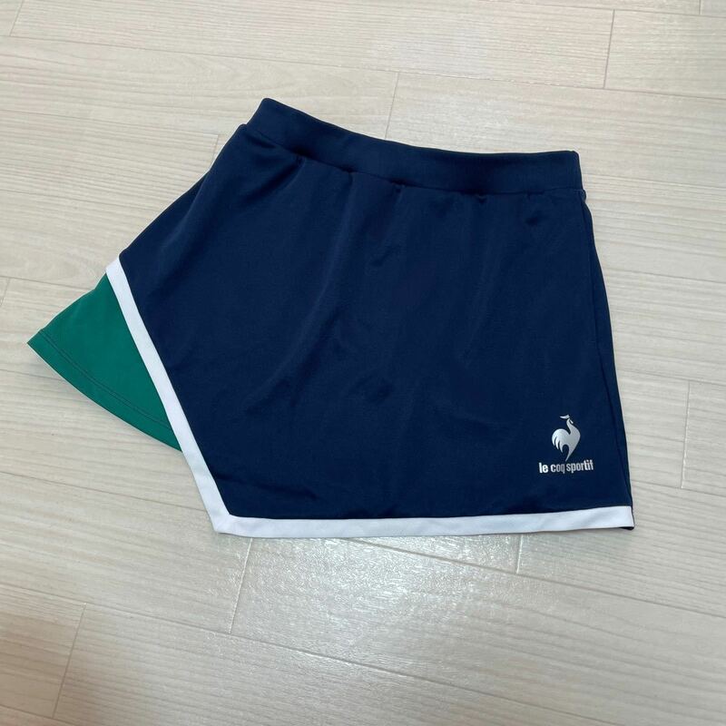 ルコック le coq sportif レディース テニス ウェア スコート テニススコート ネイビー サイズM 美品