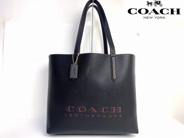 極美品★送料無料★ コーチ メンズ COACH レザー リレー トート バッグ ビジネストート 肩掛け可能 ブラック