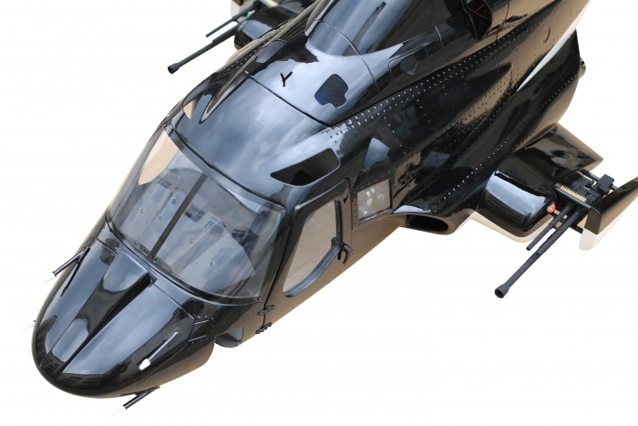 ☆究極モデル☆AirwolfリアルなSuper scale600☆スーパースケール専用ヘリ機体含むのでスケール感も抜群☆コックピットやLED付