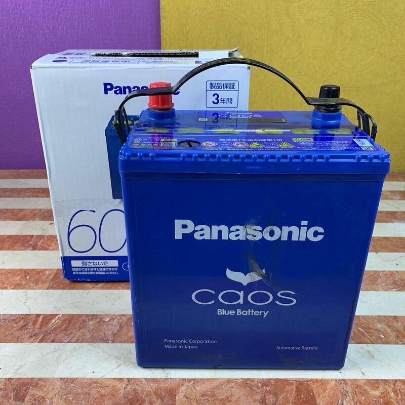 Panasonic パナソニック CAOS カオス60B19L/C7 318CCA 廃棄カーバッテリー無料回収　パルス充電済み　バッテリーチェッカー有料にて同梱