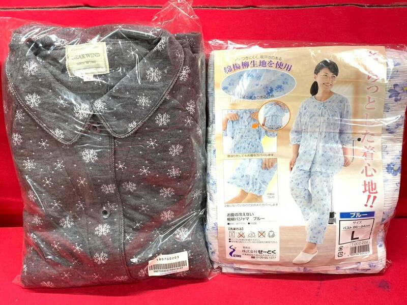 新品 未使用品　三峰 DEAR WIND+せーとく パジャマ　Lサイズ 2点セット　婦人 寝巻 寝具 ナイトウェア ルームウェア 　M-0229-10
